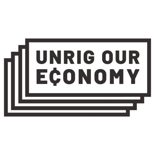 Unrig Our Economy Logo